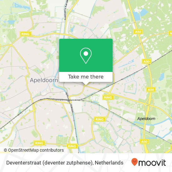 Deventerstraat (deventer zutphense), 7321 Apeldoorn map