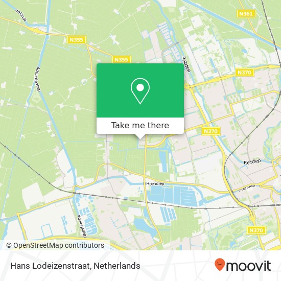 Hans Lodeizenstraat, 9745 DL Groningen map