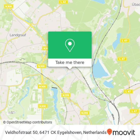 Veldhofstraat 50, 6471 CK Eygelshoven map