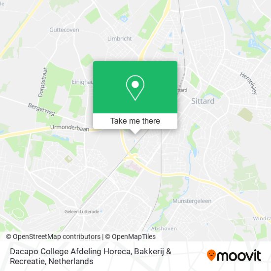 Dacapo College Afdeling Horeca, Bakkerij & Recreatie map