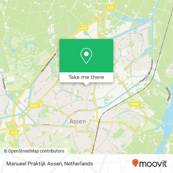 Manueel Praktijk Assen, Obrechtlaan 55 map