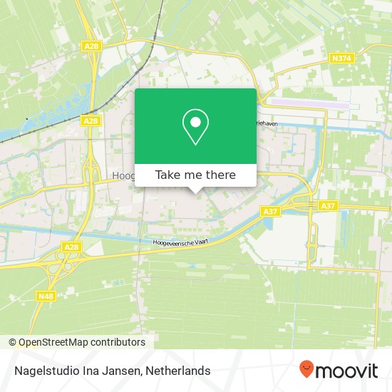 Nagelstudio Ina Jansen, Holtienstraat 2 map