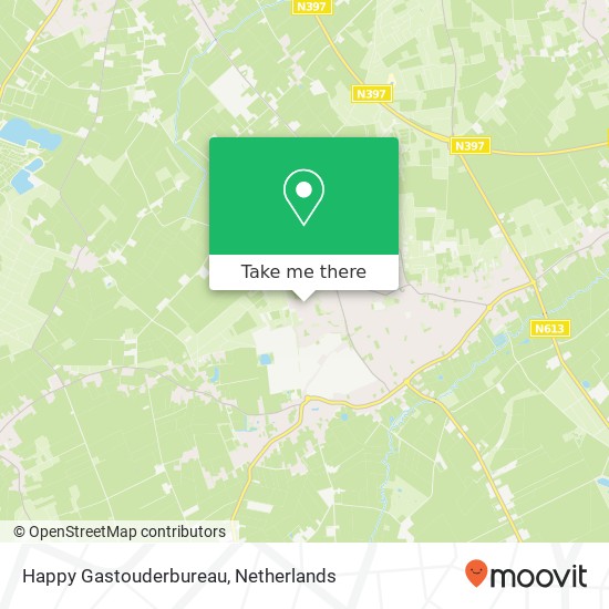 Happy Gastouderbureau, De Kabouterberg 9 map