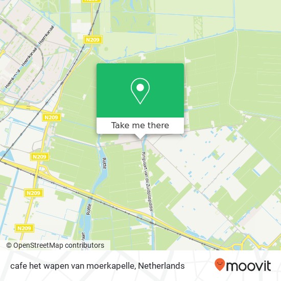 cafe het wapen van moerkapelle, Moerkapelse Zijde 12 Karte