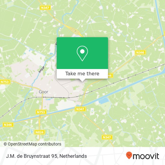 J.M. de Bruynstraat 95, 7471 KJ Goor map