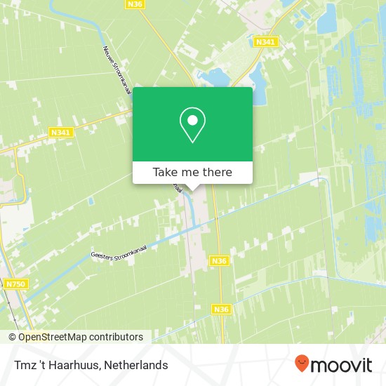 Tmz 't Haarhuus, Oranjestraat 24 map