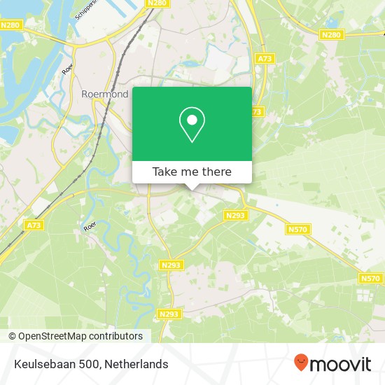 Keulsebaan 500, Keulsebaan 500, 6045 GL Roermond, Nederland map