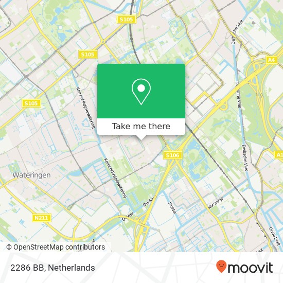 2286 BB, 2286 BB Rijswijk, Nederland Karte