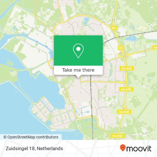 Zuidsingel 18, 4611 LJ Bergen op Zoom map