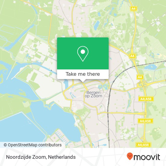 Noordzijde Zoom, 4613 Bergen op Zoom map