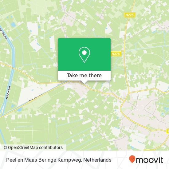 Peel en Maas Beringe Kampweg Karte