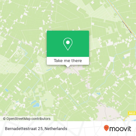 Bernadettestraat 25, 5738 AV Mariahout map