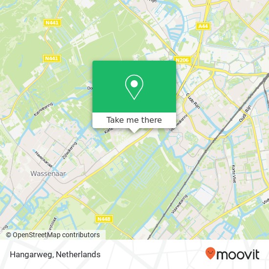 Hangarweg, Hangarweg, 2241 TZ Wassenaar, Nederland map