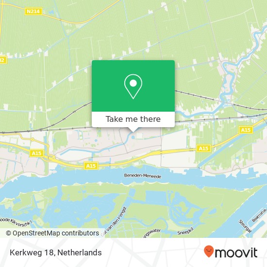 Kerkweg 18, 3371 AG Giessendam map