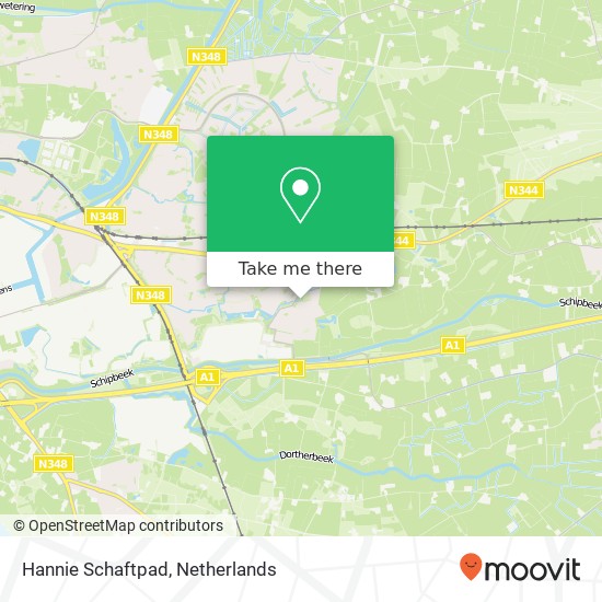 Hannie Schaftpad, Hannie Schaftpad, 7421 Deventer, Nederland Karte