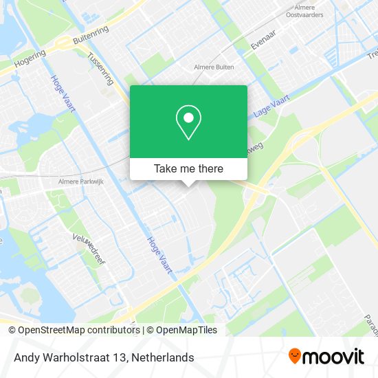 Andy Warholstraat 13 map