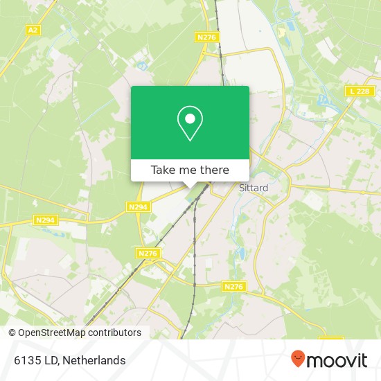 6135 LD, 6135 LD Sittard, Nederland map