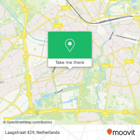 Laagstraat 429, 5654 PN Eindhoven Karte