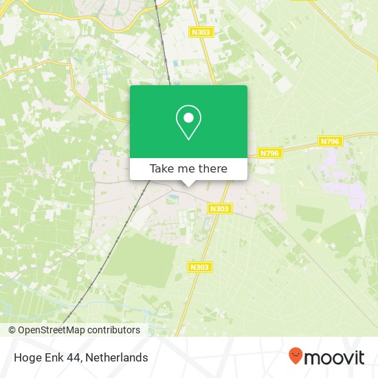 Hoge Enk 44, 3851 LZ Ermelo map