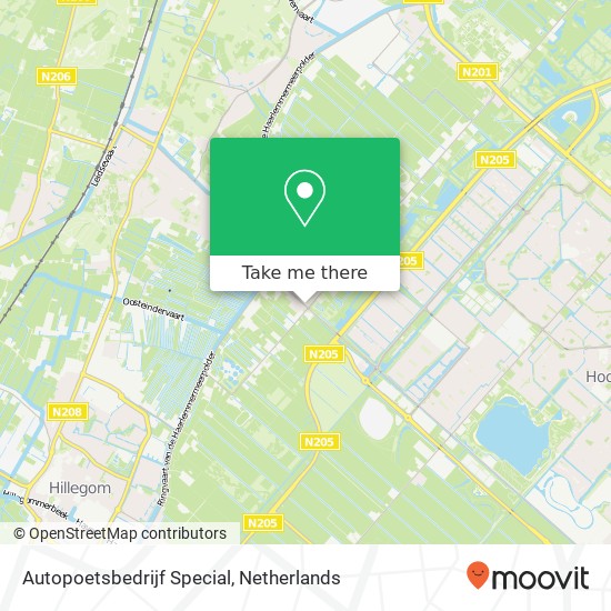 Autopoetsbedrijf Special, Bennebroekerweg 860 map