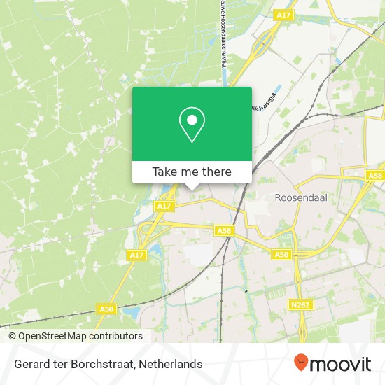 Gerard ter Borchstraat, 4703 Roosendaal Karte