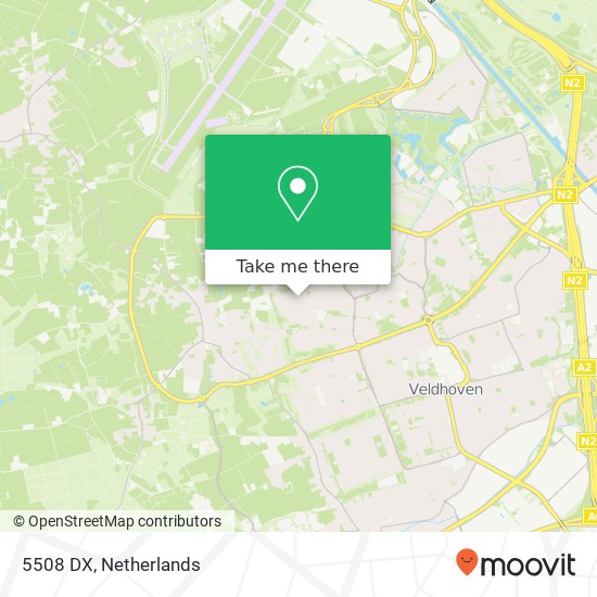 5508 DX, 5508 DX Veldhoven, Nederland Karte