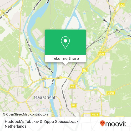 Haddock's Tabaks- & Zippo Speciaalzaak, Populierweg 45 map