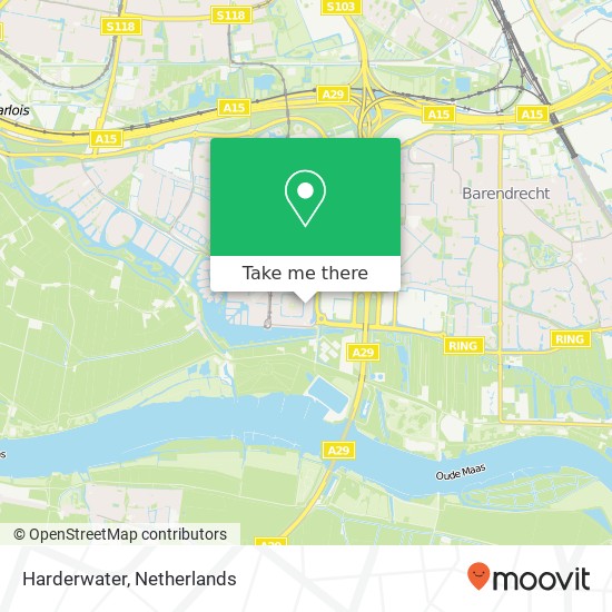 Harderwater, Harderwater, 2993 Barendrecht, Nederland map