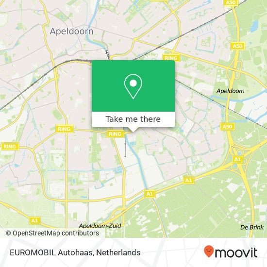 EUROMOBIL Autohaas, Ambachtsveld 1 map