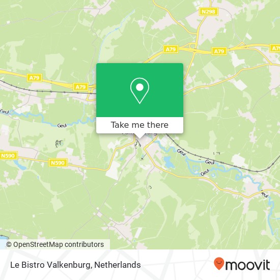 Le Bistro Valkenburg, Grotestraat Centrum 3 map