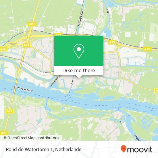 Rond de Watertoren 1, 4201 ZN Gorinchem map