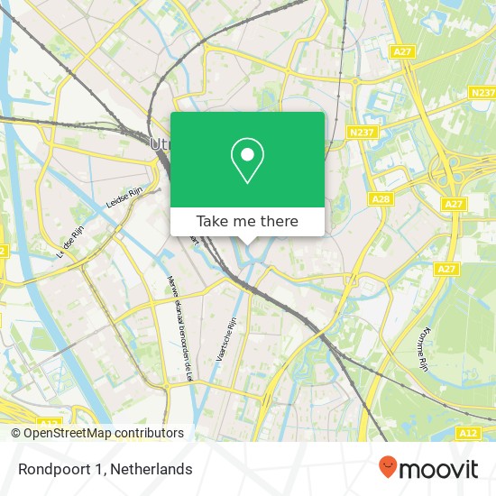 Rondpoort 1, 3511 ZP Utrecht Karte