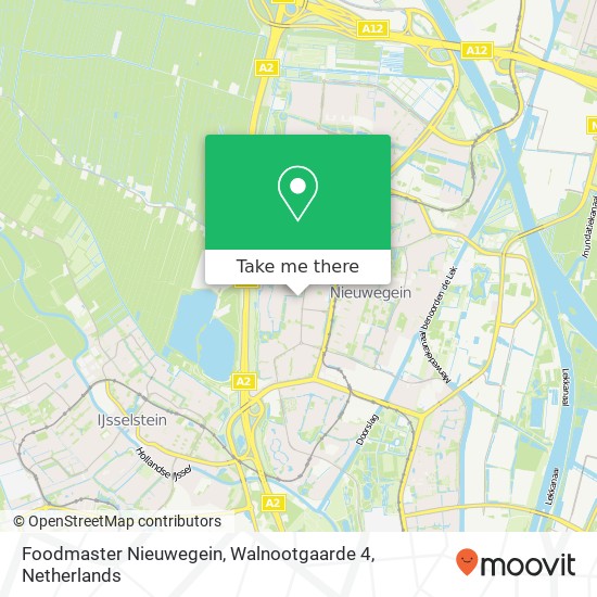 Foodmaster Nieuwegein, Walnootgaarde 4 map