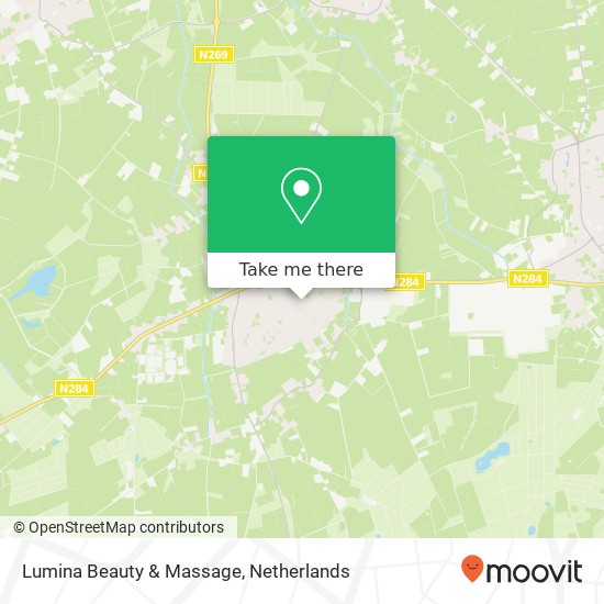 Lumina Beauty & Massage, Molenstraat 37 map