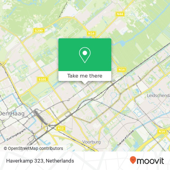 Haverkamp 323, Haverkamp 323, 2592 BD Den Haag, Nederland map