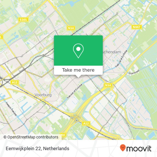 Eemwijkplein 22, 2271 RB Voorburg map