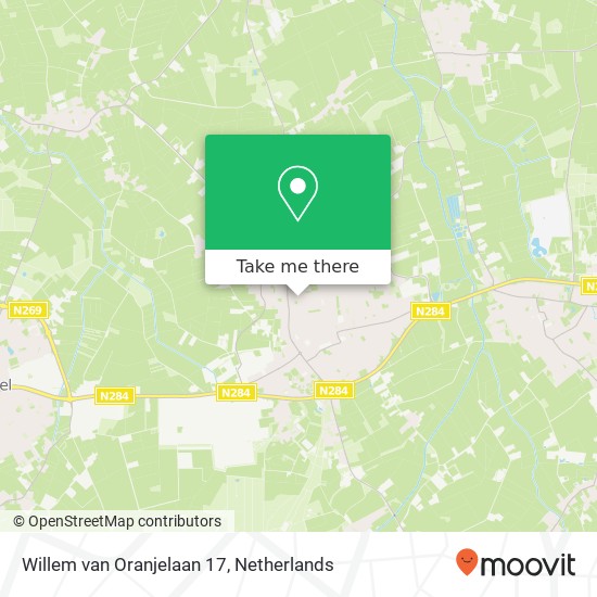 Willem van Oranjelaan 17, 5531 HG Bladel map