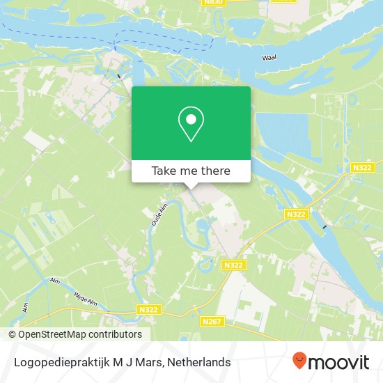 Logopediepraktijk M J Mars, Almweg 3A map