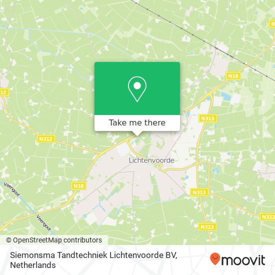 Siemonsma Tandtechniek Lichtenvoorde BV, Eschpark 11 map