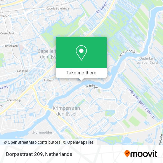 Dorpsstraat 209 Karte