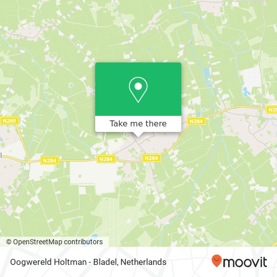 Oogwereld Holtman - Bladel, Markt 30 map