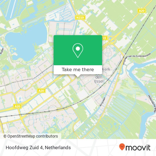 Hoofdweg Zuid 4, 2912 ED Nieuwerkerk aan den IJssel map