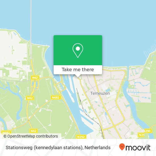 Stationsweg (kennedylaan stations), 4538 Terneuzen map
