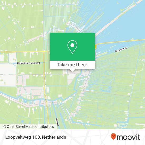 Loopveltweg 100, 3645 LJ Vinkeveen map