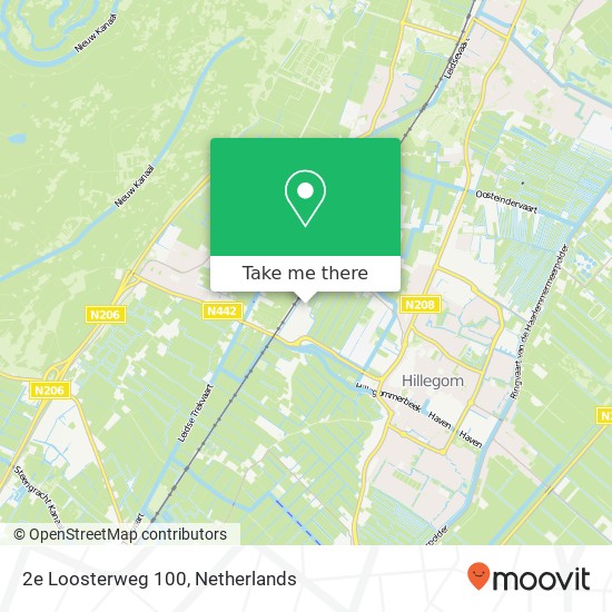 2e Loosterweg 100, 2182 CL Hillegom map