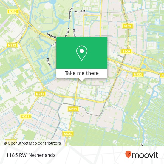 1185 RW, 1185 RW Amstelveen, Nederland map