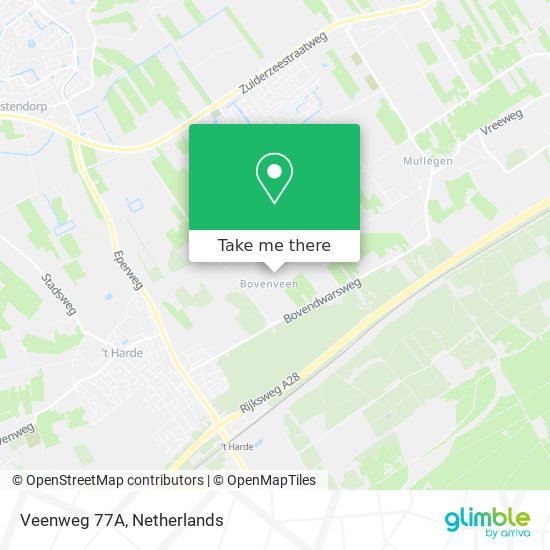 Veenweg 77A Karte