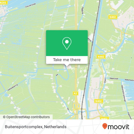 Buitensportcomplex, Doude van Troostwijkstraat map
