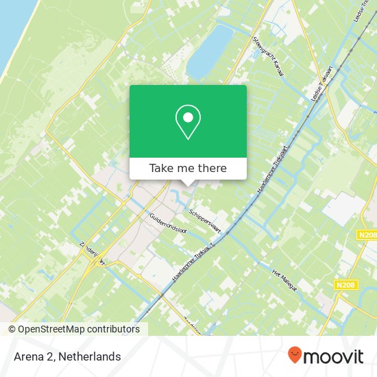 Arena 2, 2211 LS Noordwijkerhout map