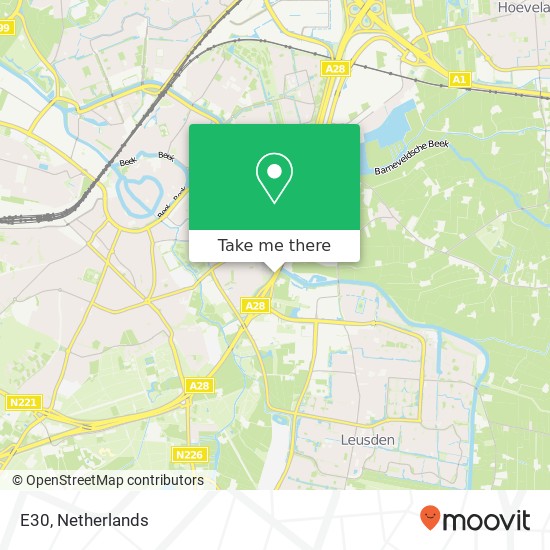 E30, 3816 Amersfoort map